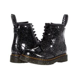 NWT 8c Toddler Dr. Martens Cosmic Glitter Black Boots